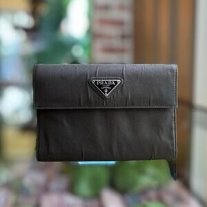 PRADA Bifold Brown Re-Nylon Wallet